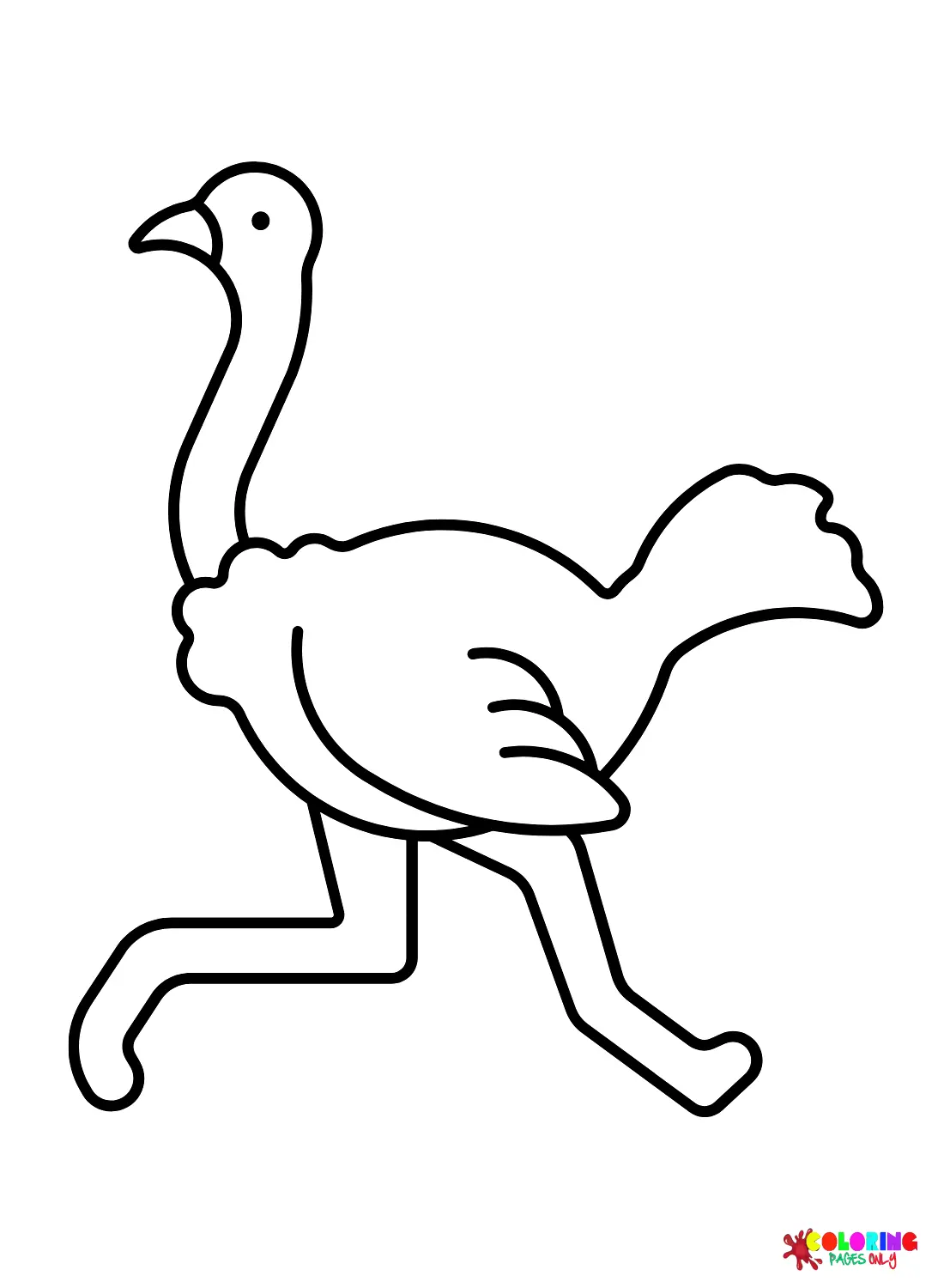 Desenhos de Avestruz Para Colorir 42