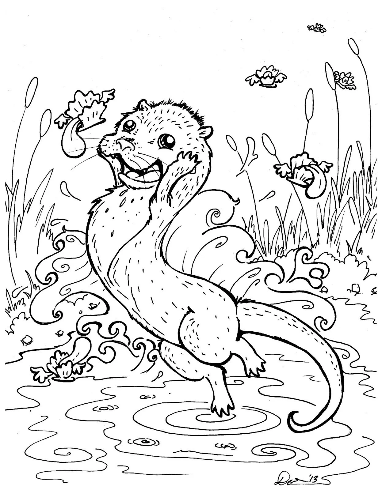 Otter Ausmalbilder 49
