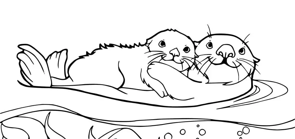 Otter Ausmalbilder 6