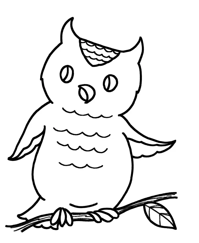 Owl Coloring Pages 22