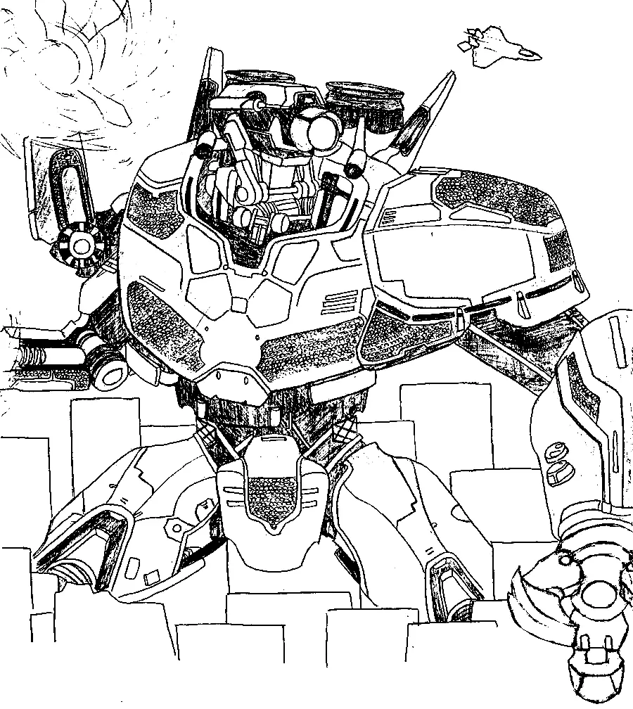 Pacific Rim Para Colorear 5