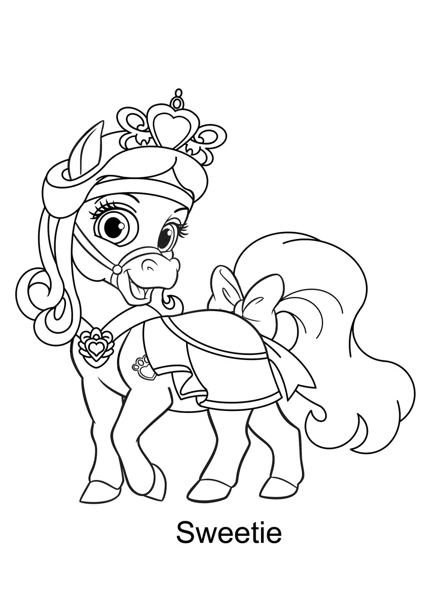 Palace Pets Coloring Pages