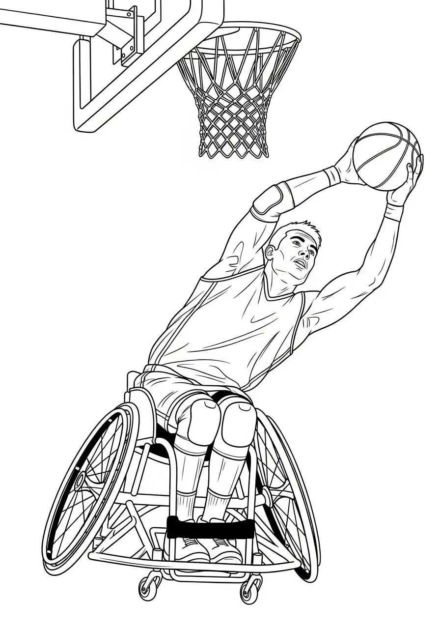 Paralympic Coloring Pages 19