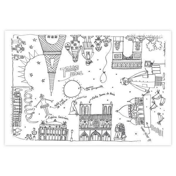 Paris Coloring Pages 13