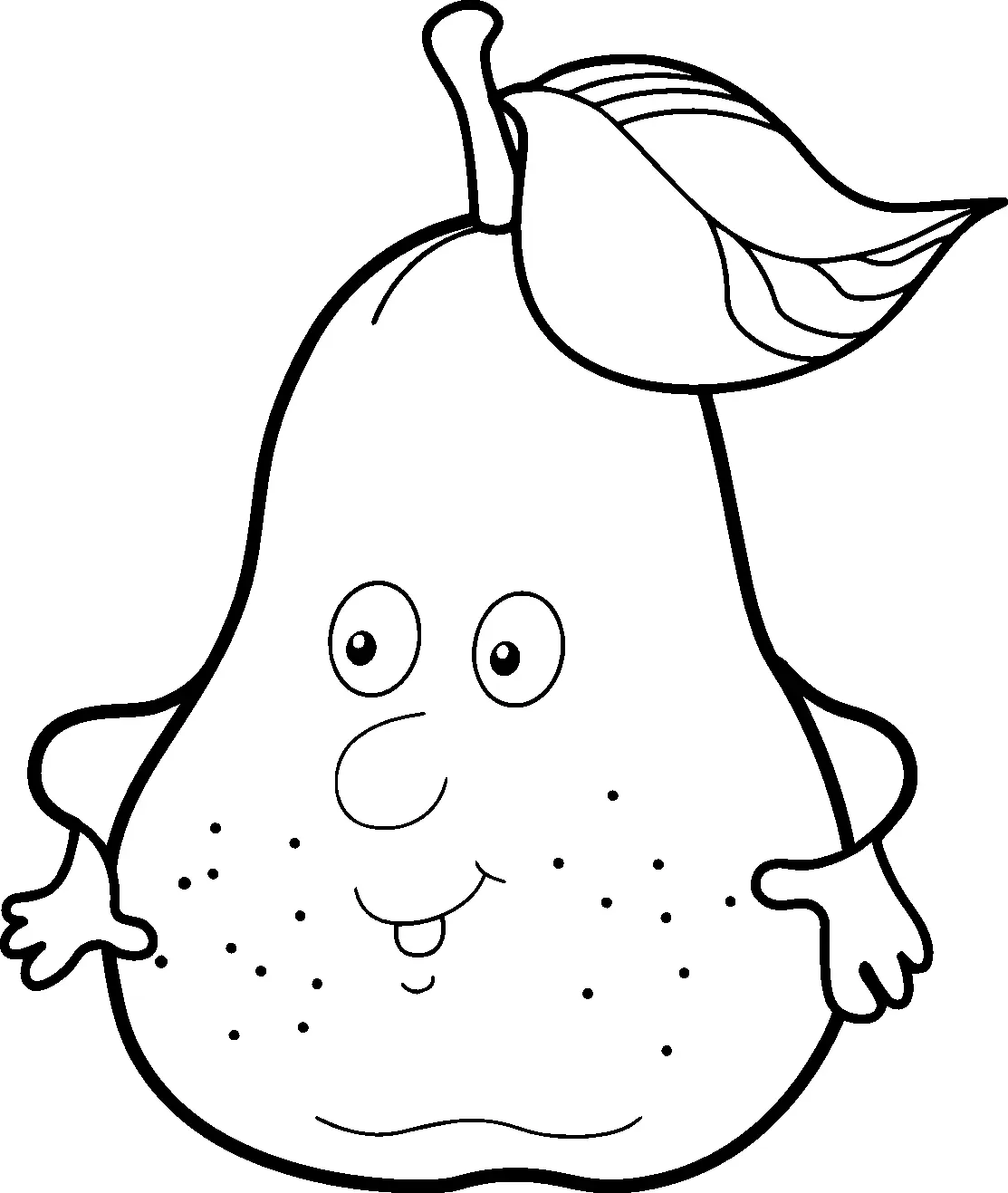 Birnen Ausmalbilder 1