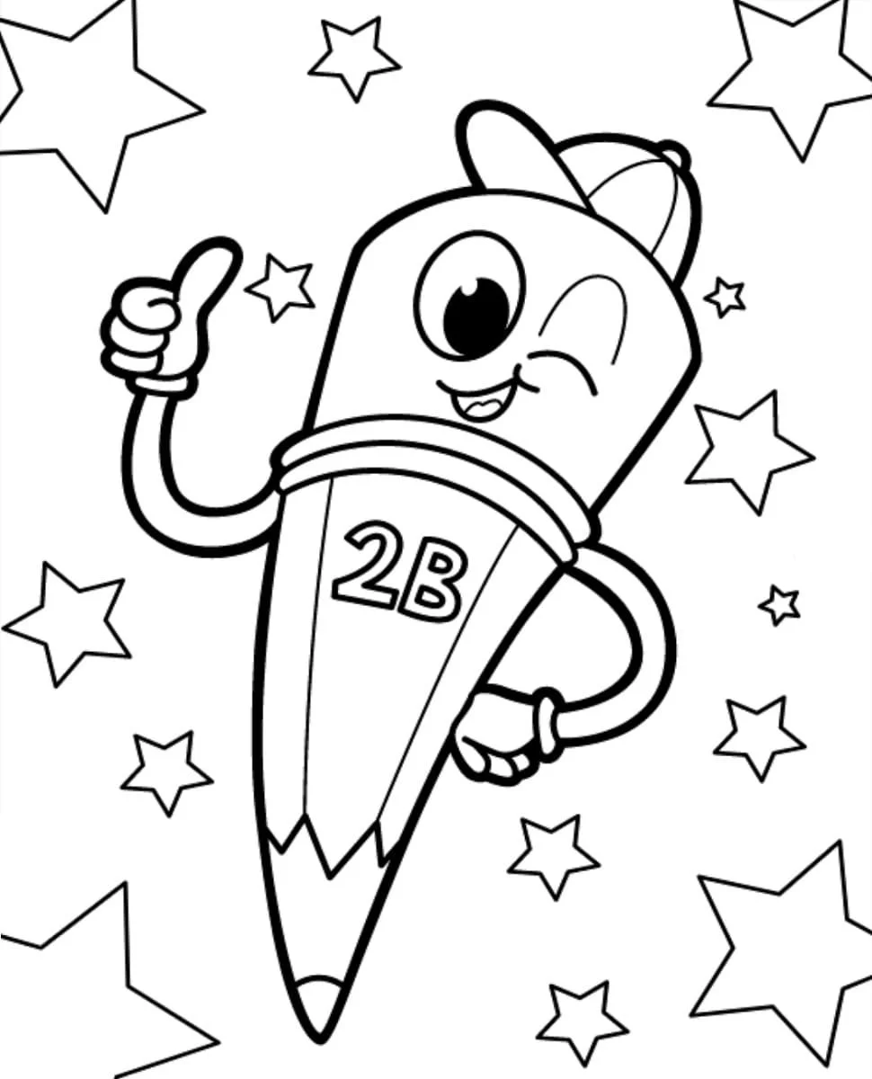 Desenhos de Pencil Para Colorir 17