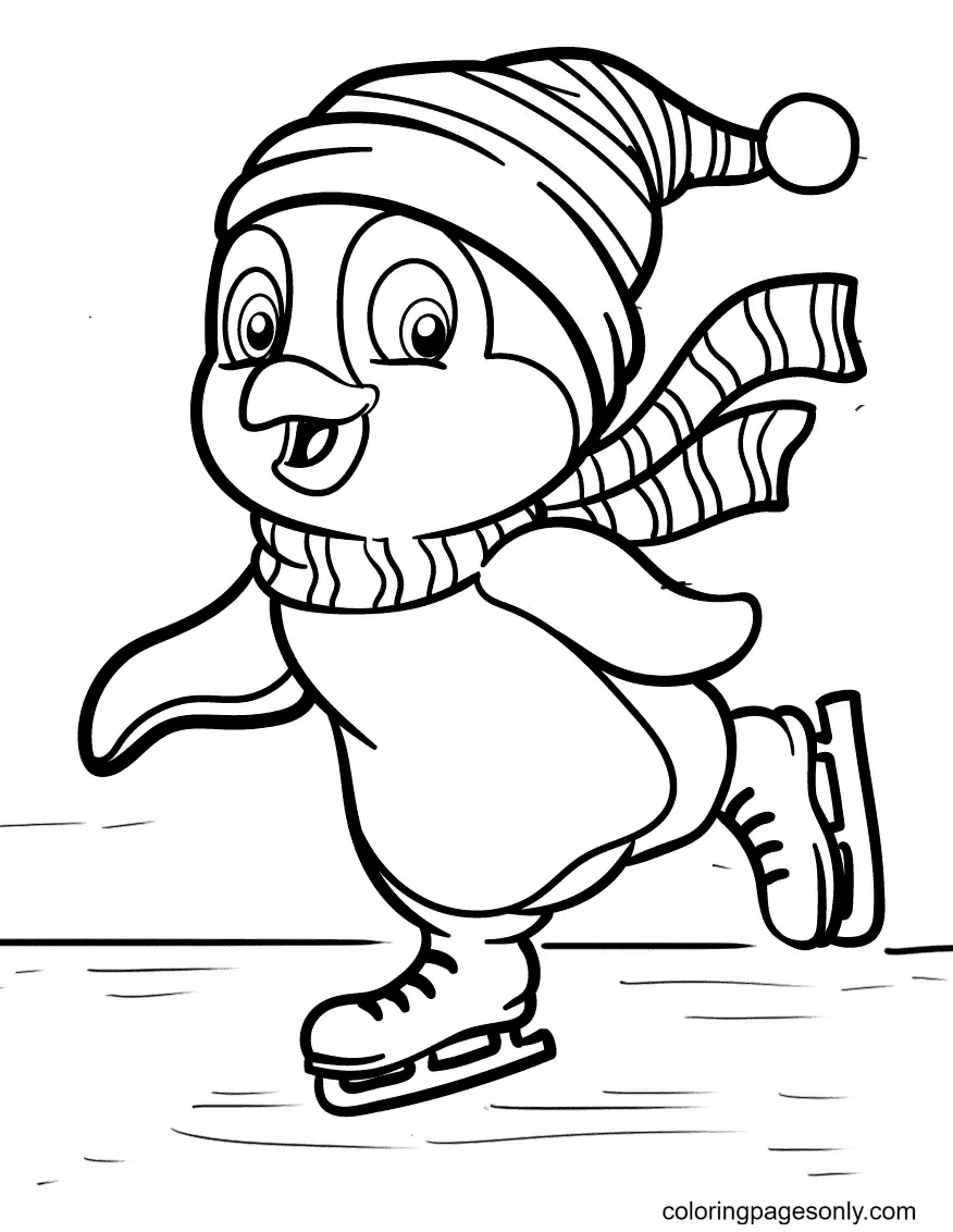Pinguin Ausmalbilder 10