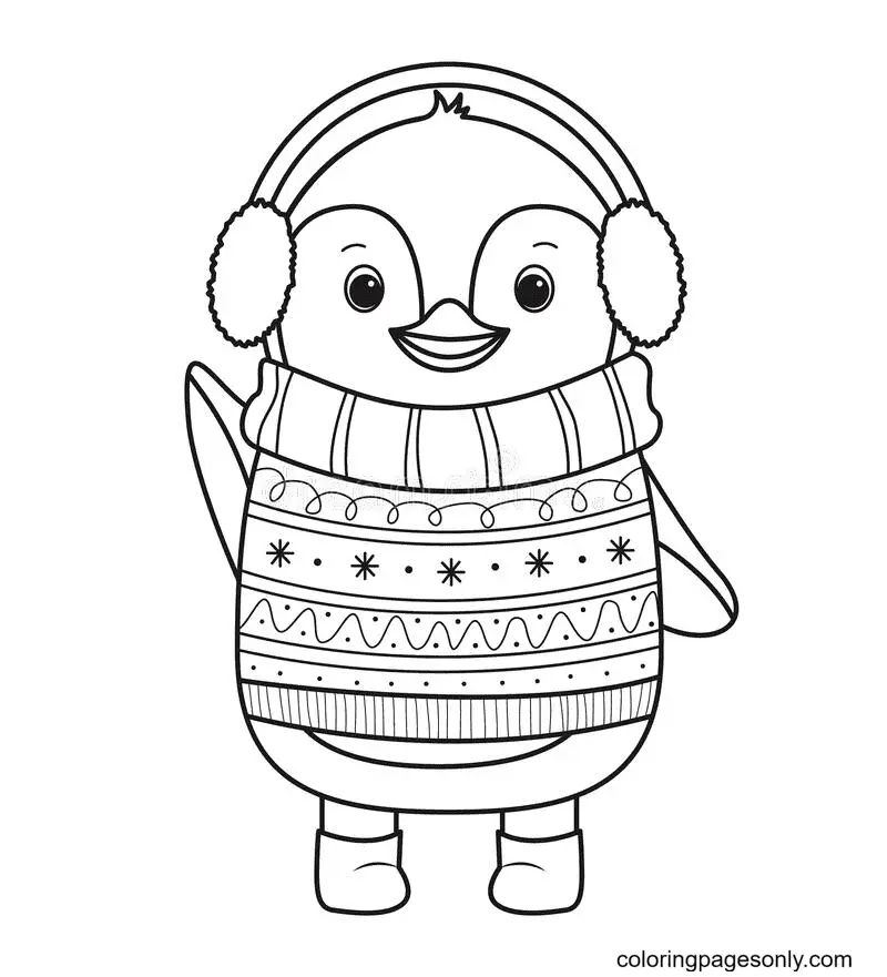 Pinguin Ausmalbilder 18