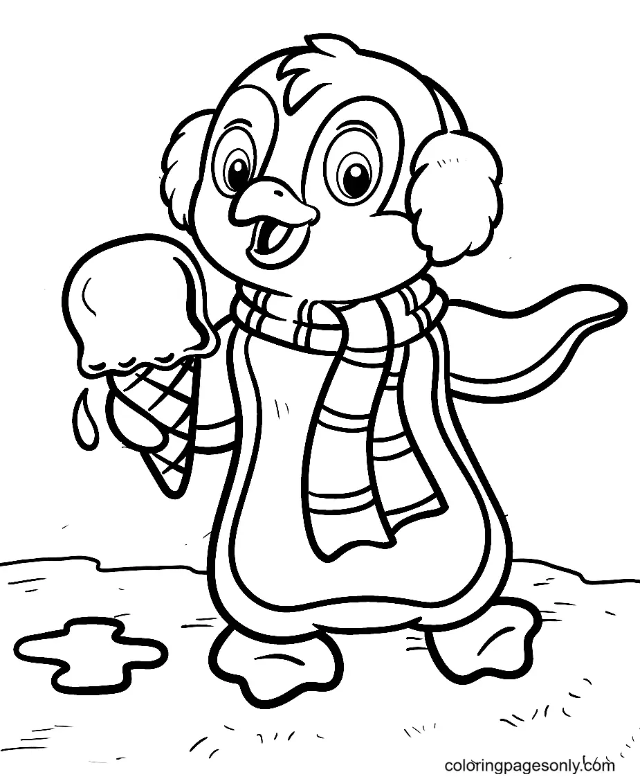 Pinguin Ausmalbilder 22
