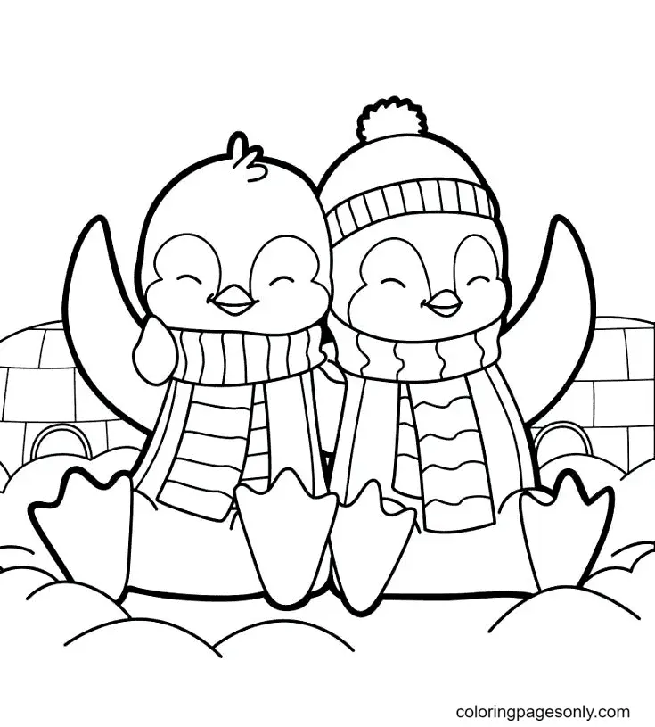 Pinguin Ausmalbilder 44