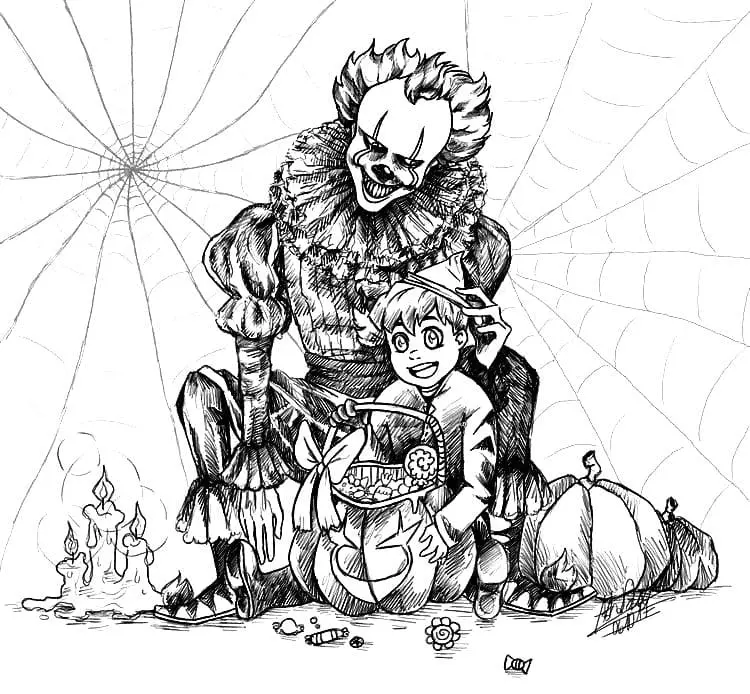 Pennywise Coloring Pages 23