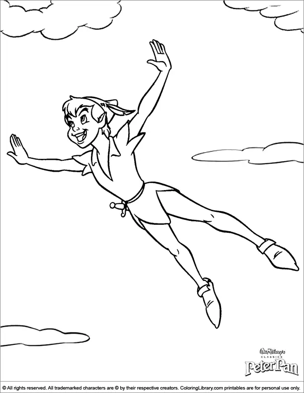 Peter Pan Coloring Pages 8