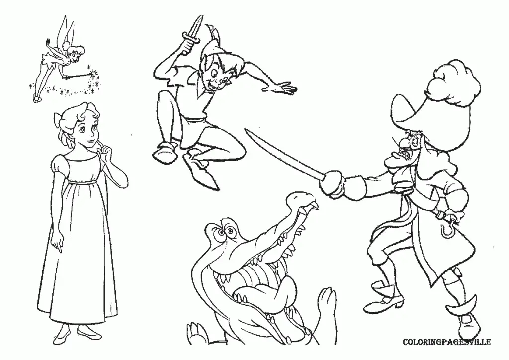 Peter Pan Coloring Pages 88