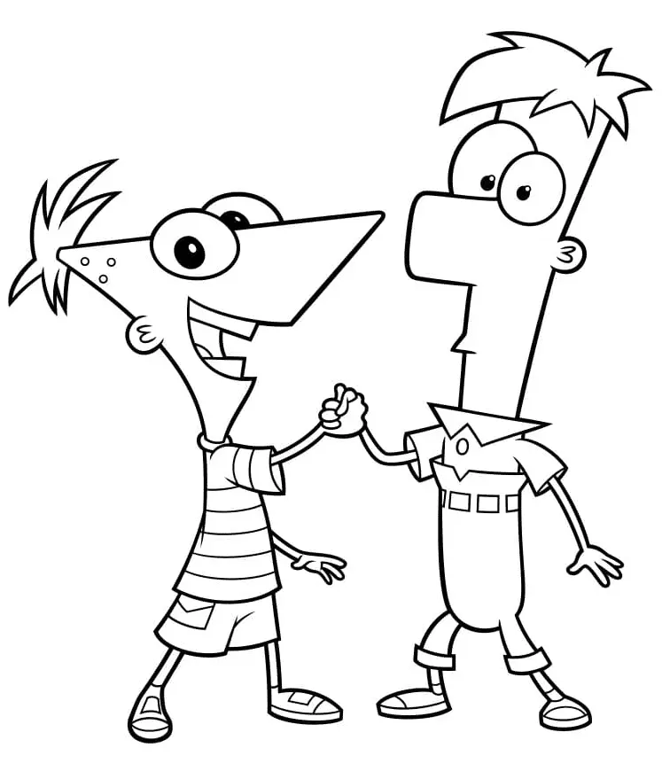 Phineas und Ferb Ausmalbilder 1
