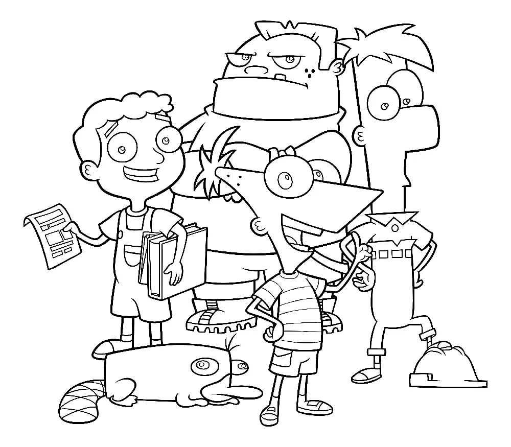 Phineas und Ferb Ausmalbilder 10