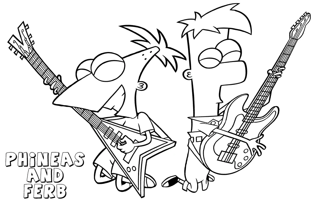 Phineas Y Ferb Para Colorear 22