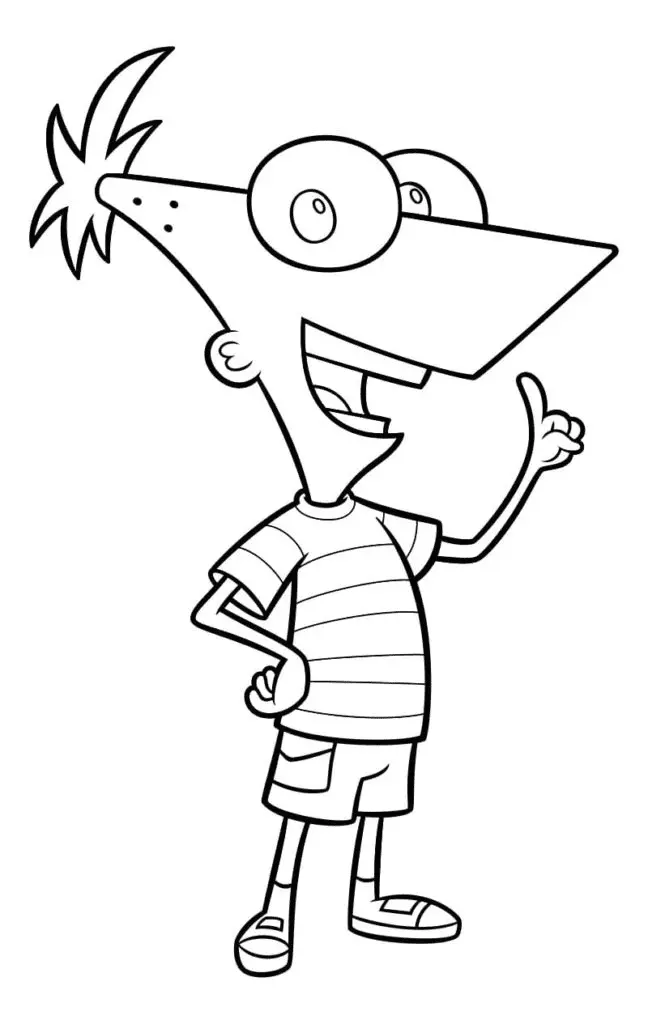Phineas Y Ferb Para Colorear 43