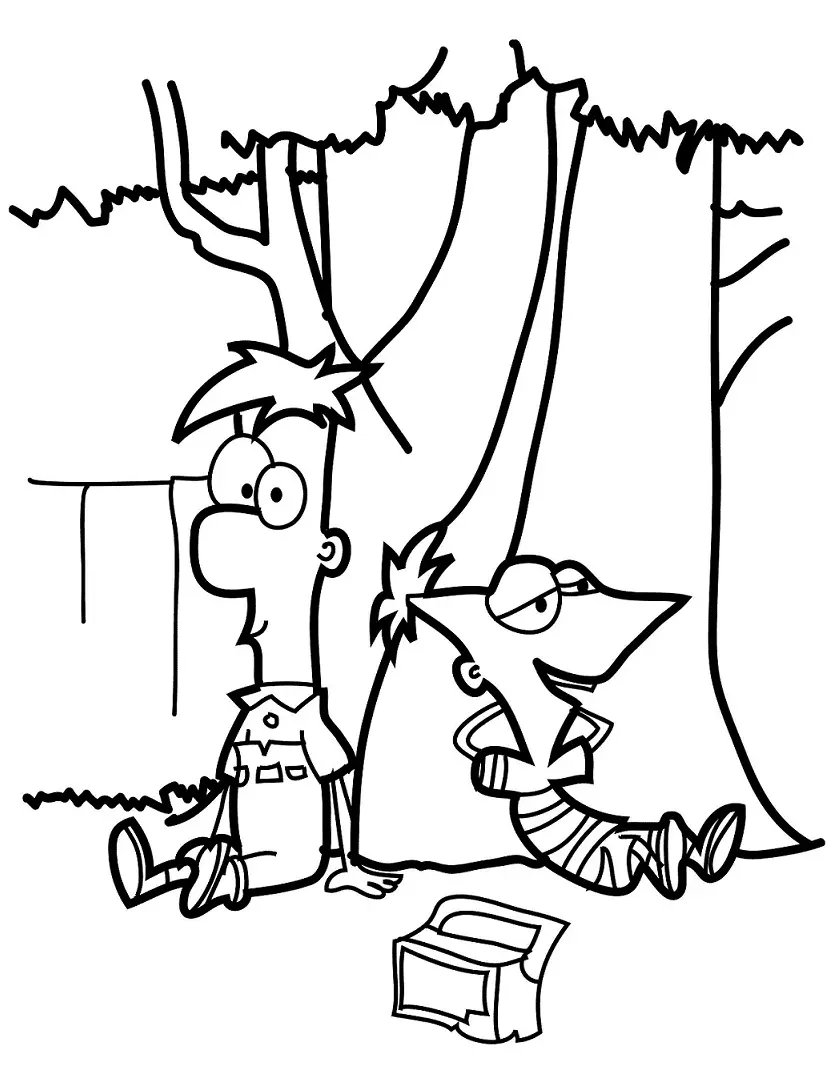 Phineas Y Ferb Para Colorear 58