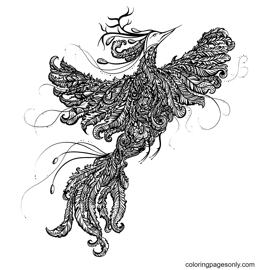 Phoenix Coloring Pages