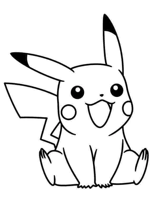 Pickachu Coloring Pages 10
