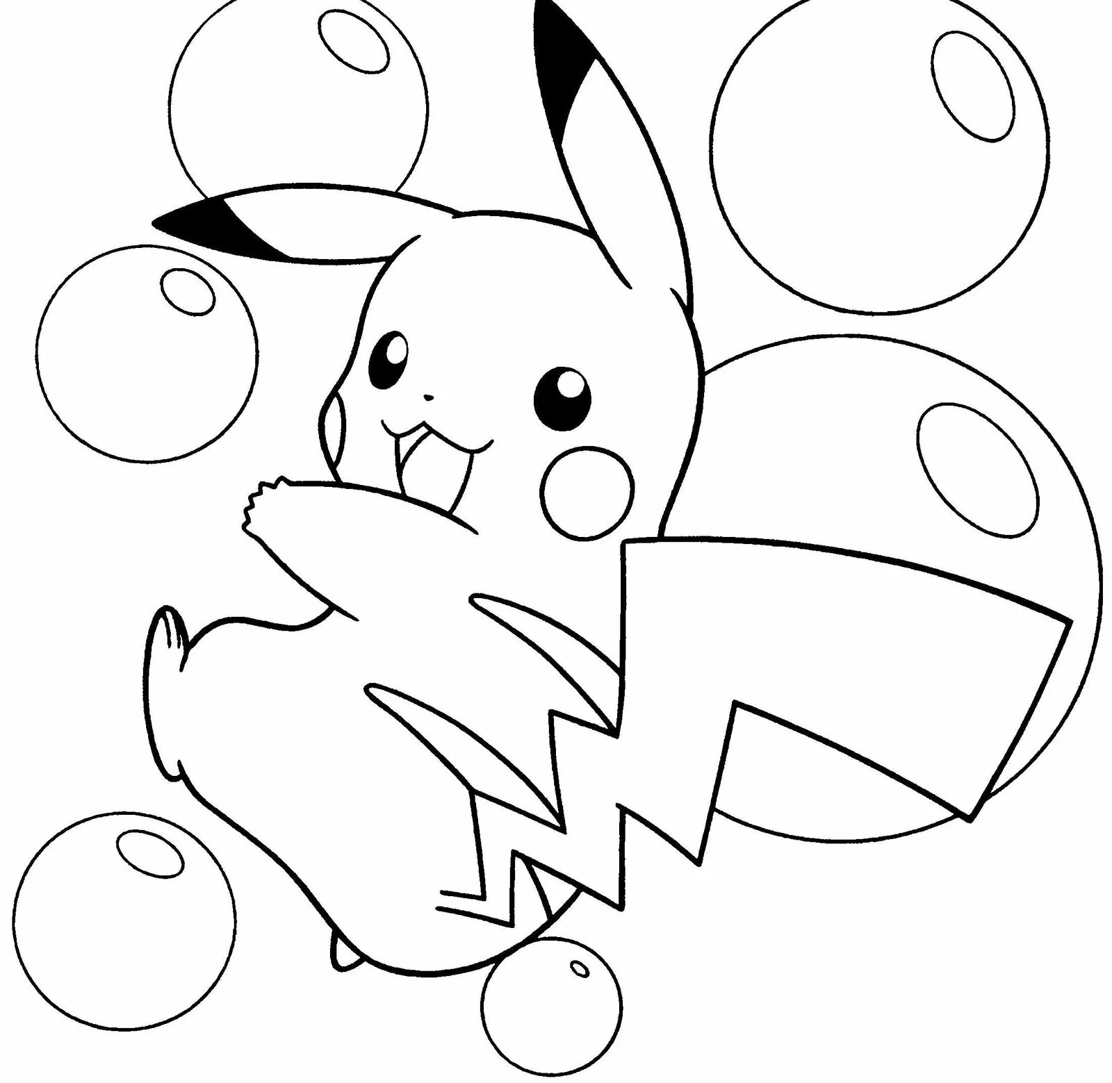 Pickachu Coloring Pages 16