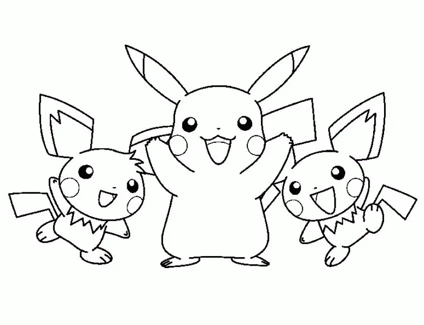 Pickachu Para Colorear 37