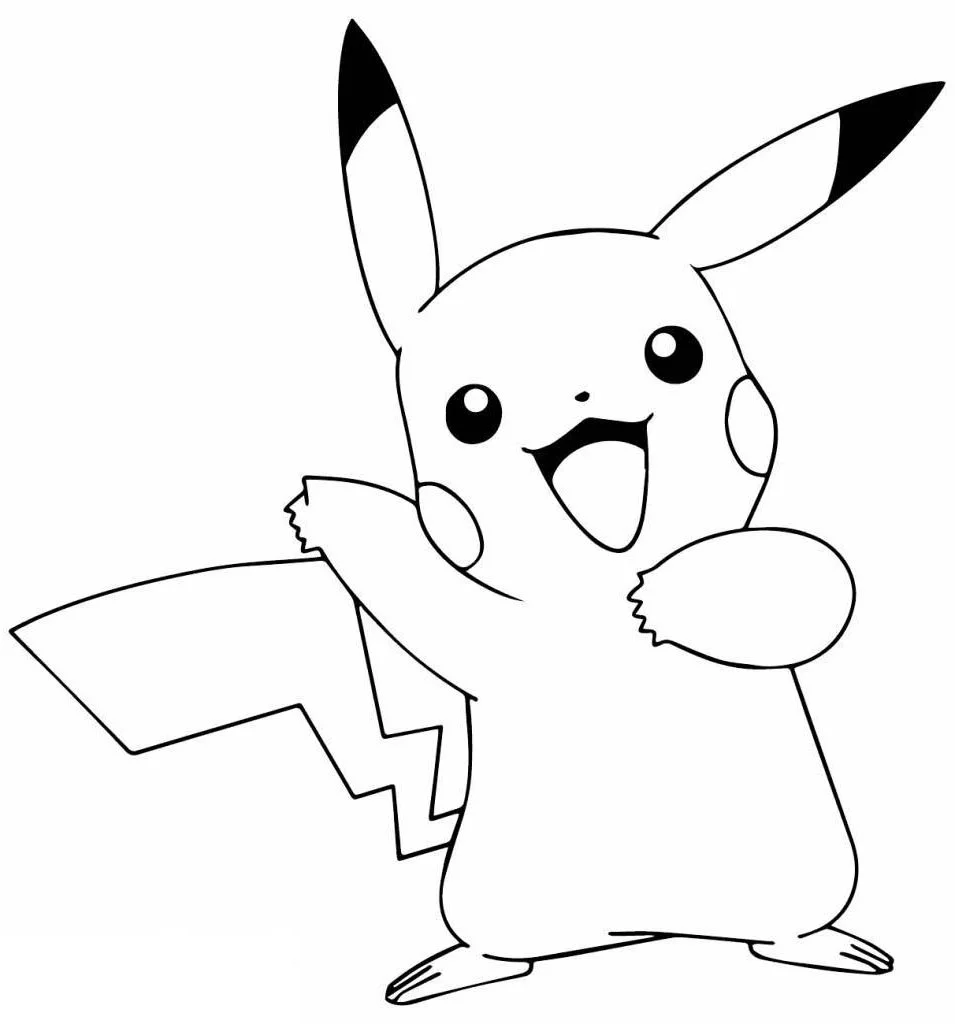 Pickachu Coloring Pages 4
