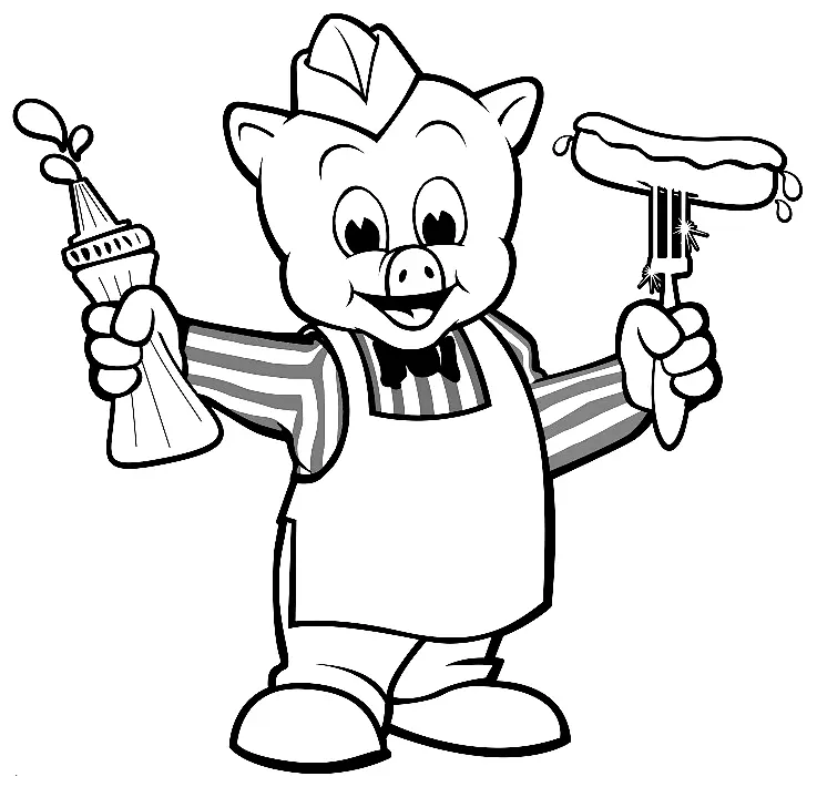 Desenhos de Piggly Wiggly Para Colorir 19