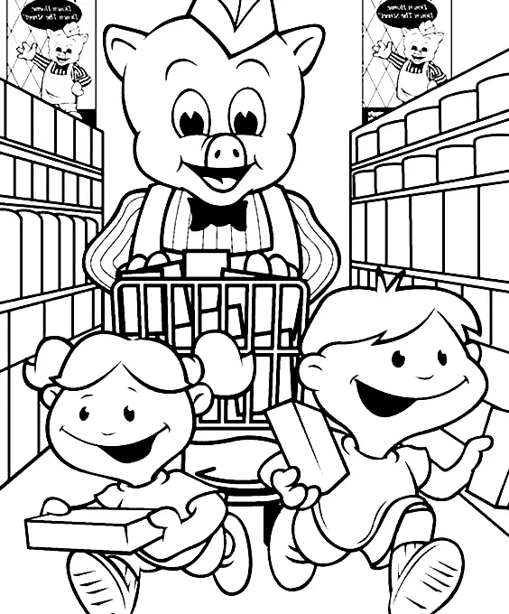 Desenhos de Piggly Wiggly Para Colorir 20