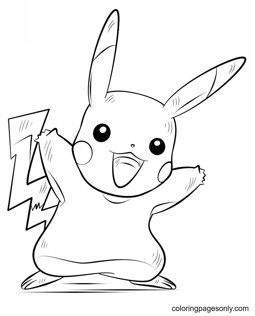 Pikachu Ausmalbilder 90