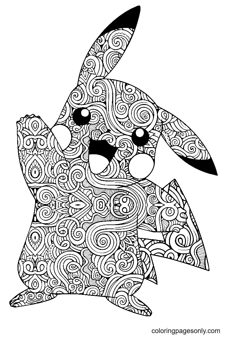 Desenhos de Pikachu Para Colorir 65