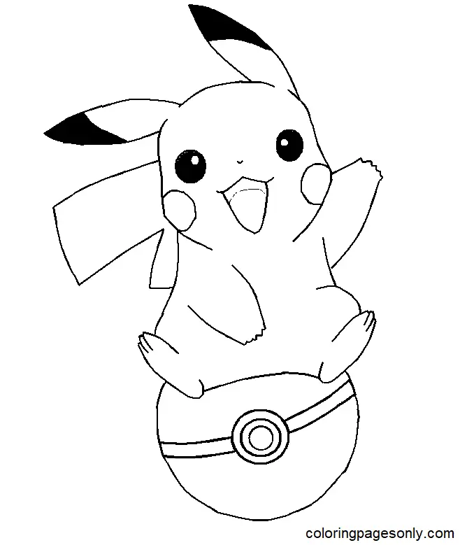 Desenhos de Pikachu Para Colorir 71