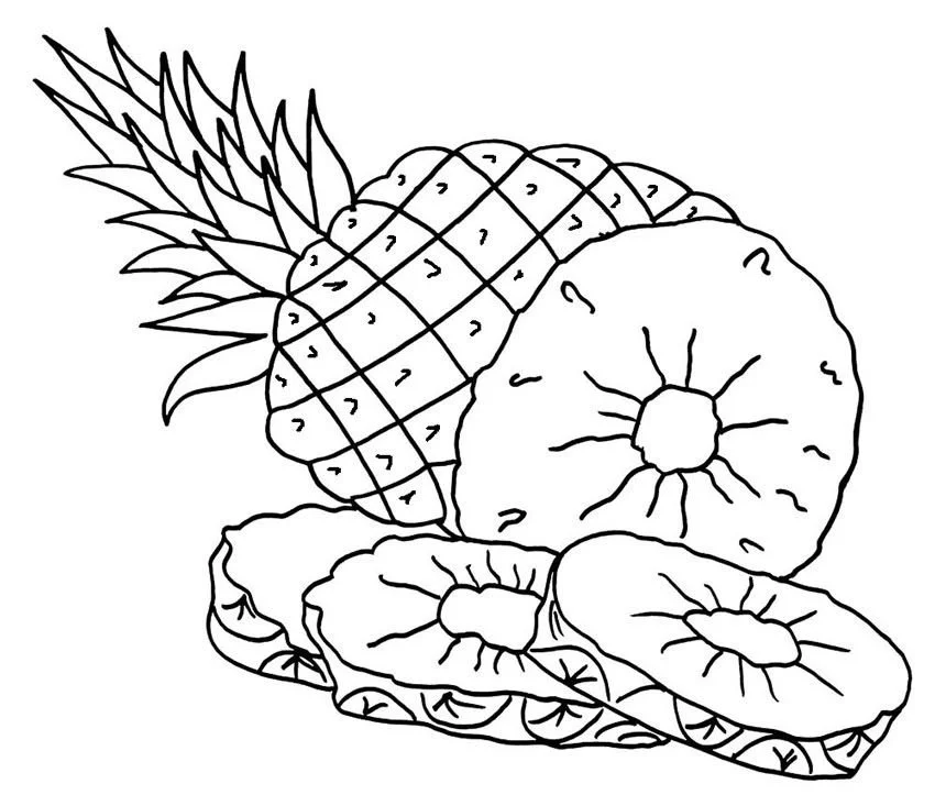 Pineapple Coloring Pages 22