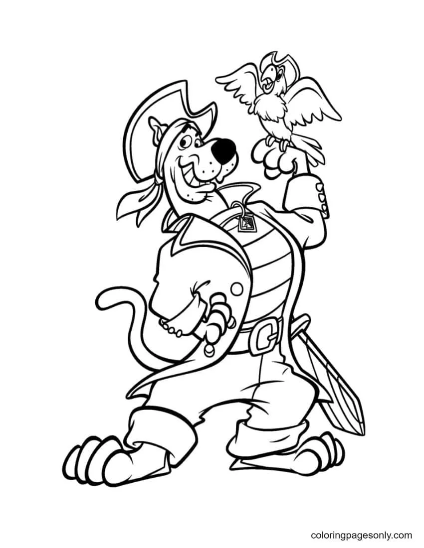 Pirate coloring pages 11