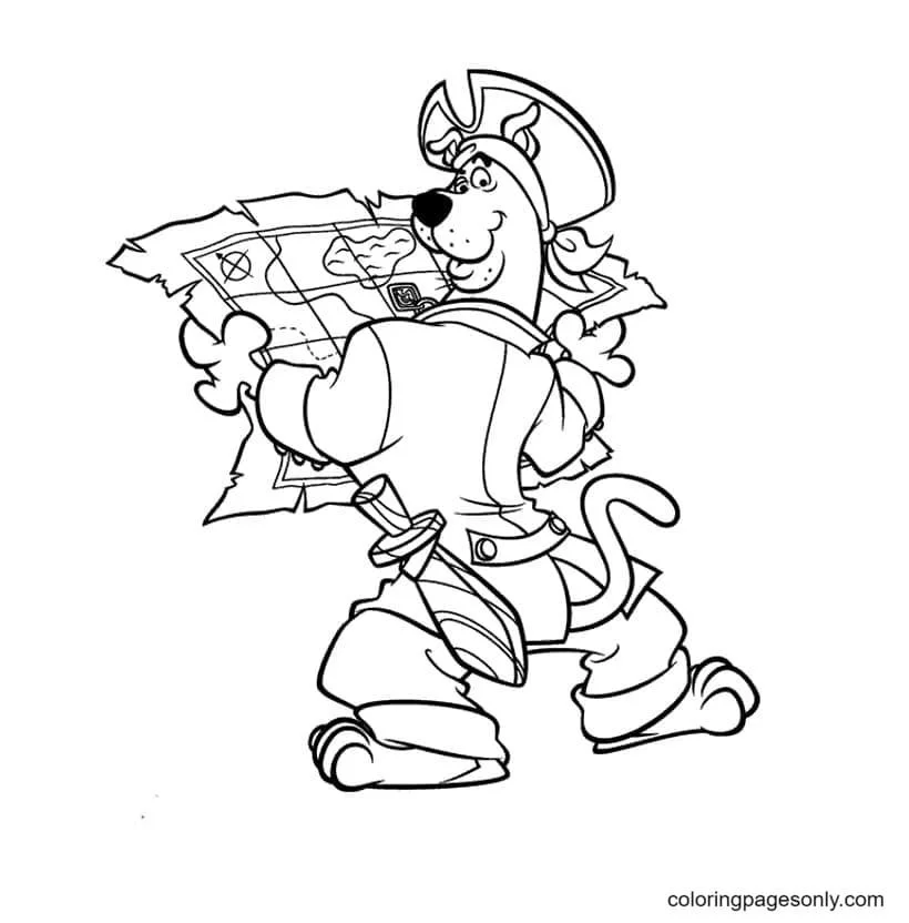 Pirate coloring pages 14