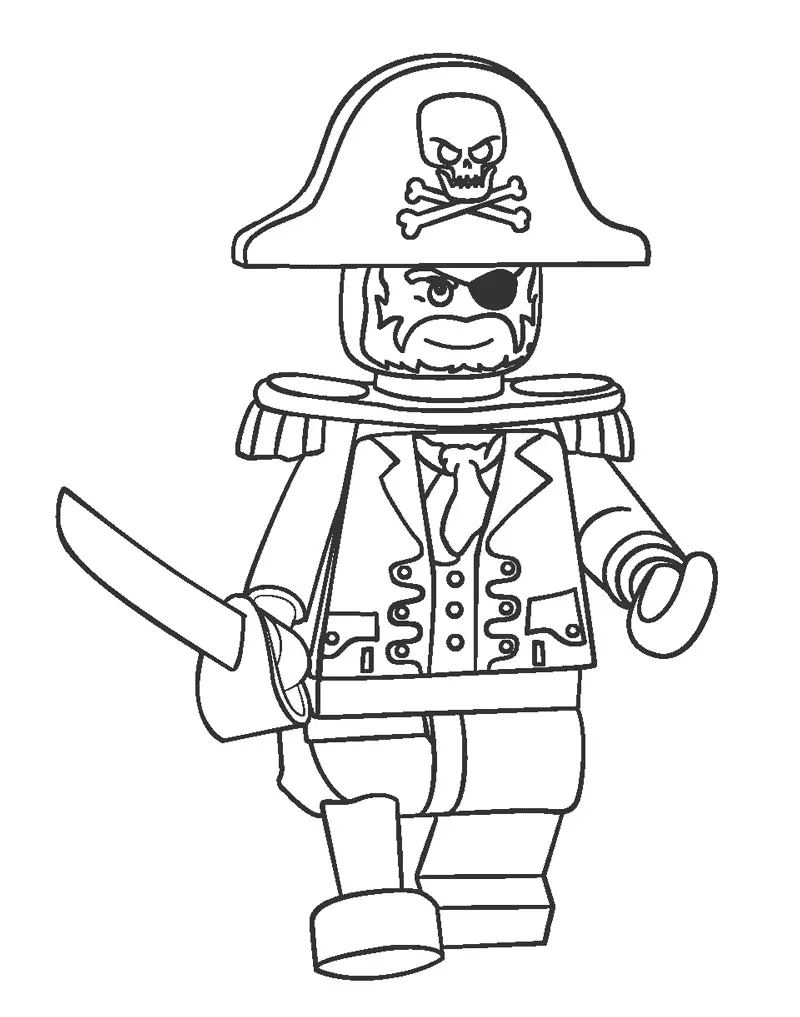 Pirate coloring pages 17