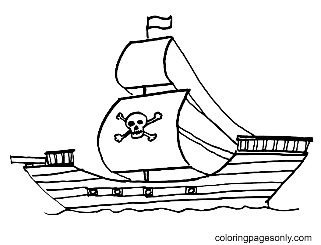 Pirate coloring pages 28