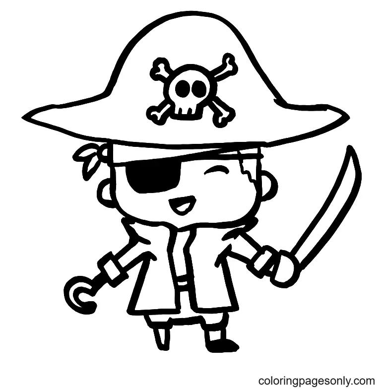 Pirate Coloring Pages 44