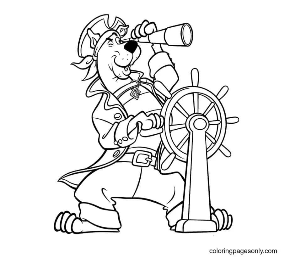 Pirate coloring pages 5