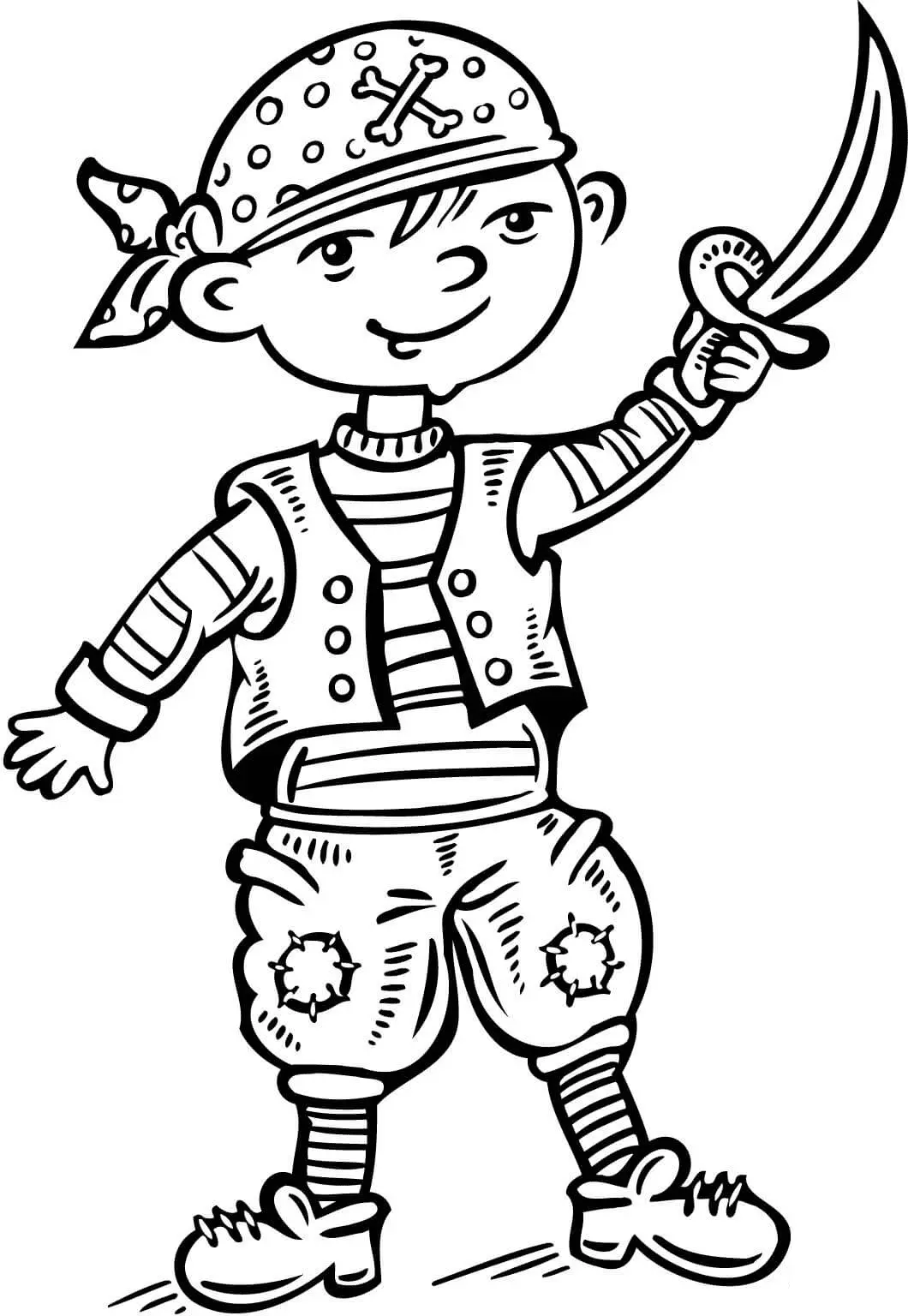 Piratas para Colorear