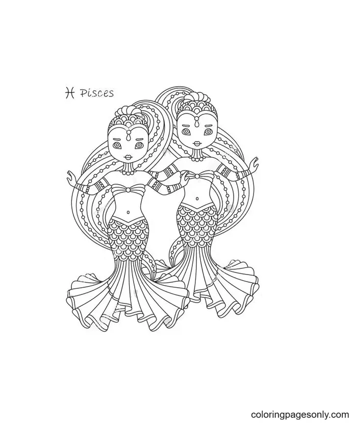 Piscis Para Colorear