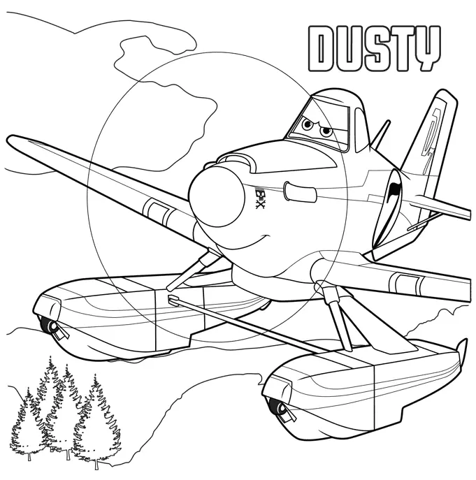 Desenhos de Avioes Para Colorir 1