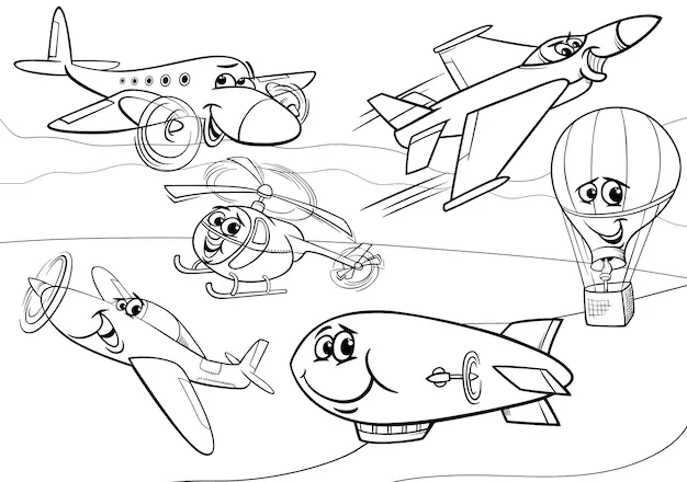 Desenhos de Avioes Para Colorir 13