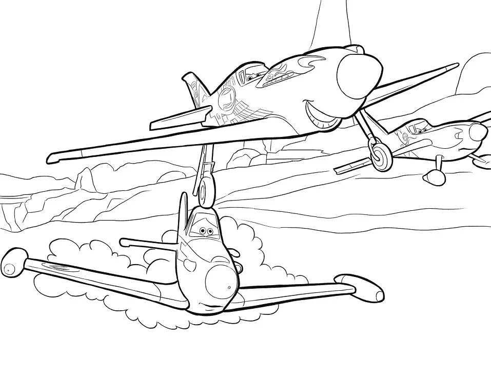 Desenhos de Avioes Para Colorir 14