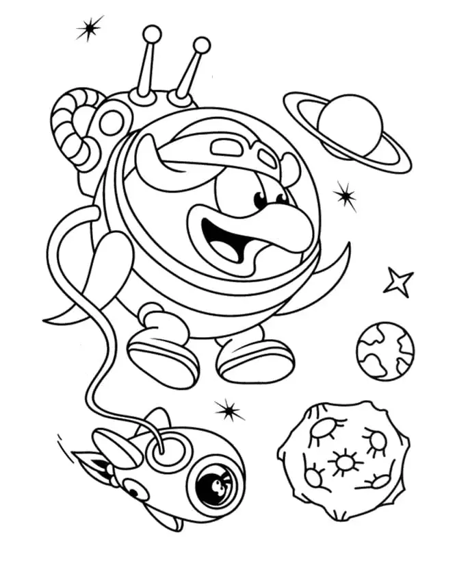 Planet Ausmalbilder