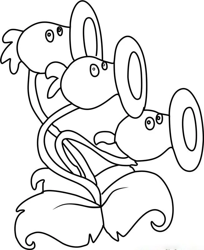 Desenhos de Plants Vs Zombies Para Colorir 10