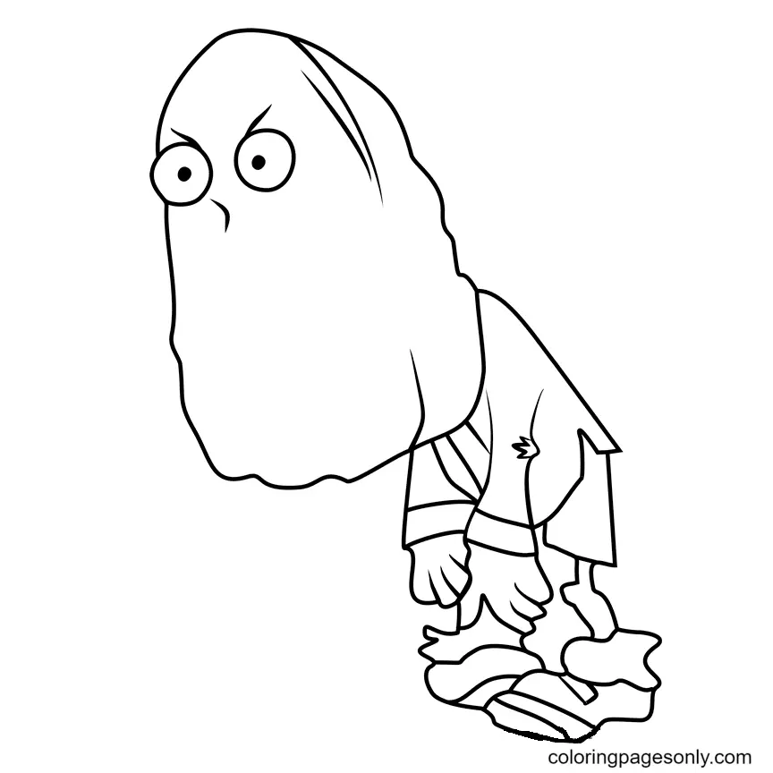 Plants vs Zombies Coloring Pages 122