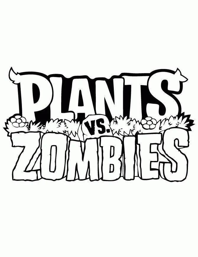 Plants vs Zombies Coloring Pages 136