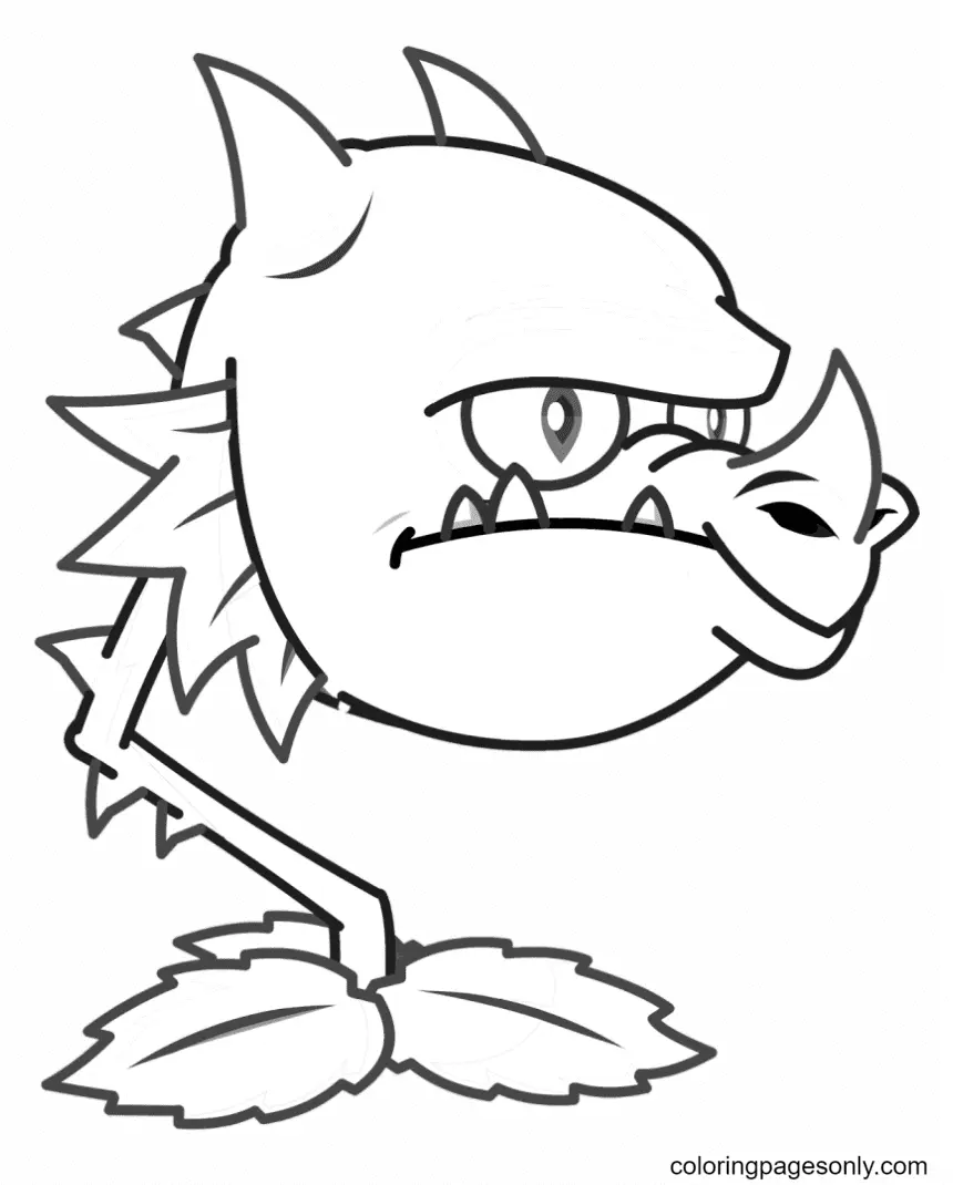 Plants vs Zombies Coloring Pages 20