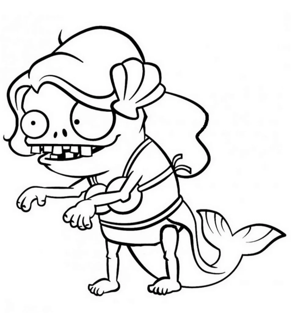 Plants vs Zombies Coloring Pages 24